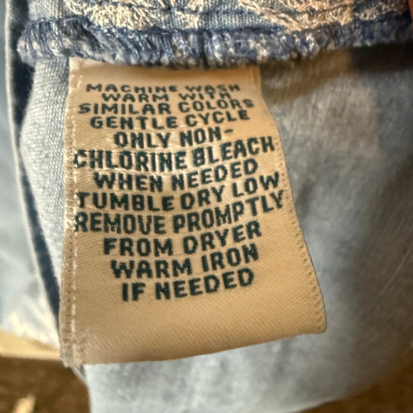 Go Softly Patio House Dress Duster MuMu 1X Floral Embroidered Chambray Denim - Picture 9 of 9